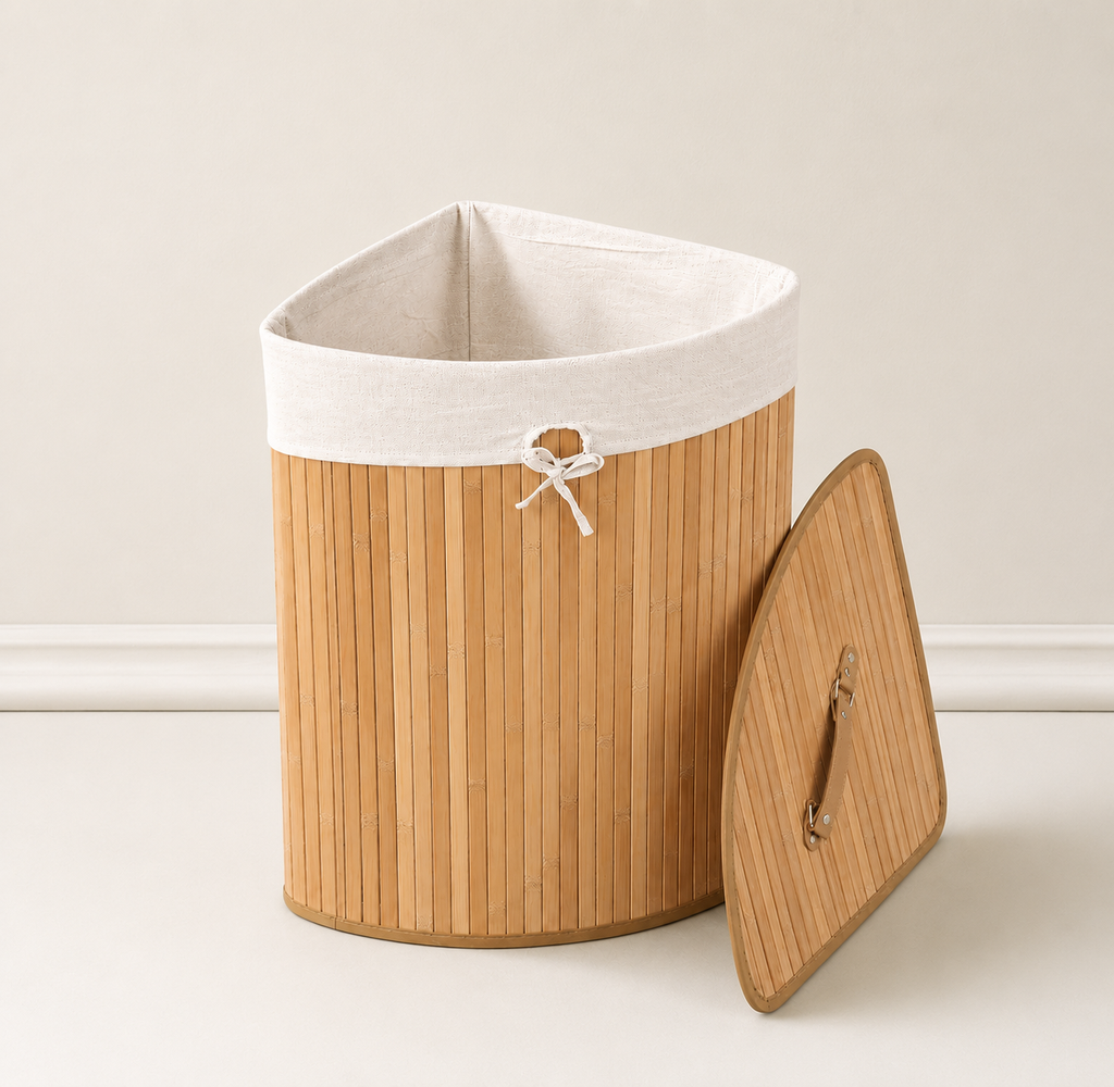 Natural Bamboo Laundry Basket