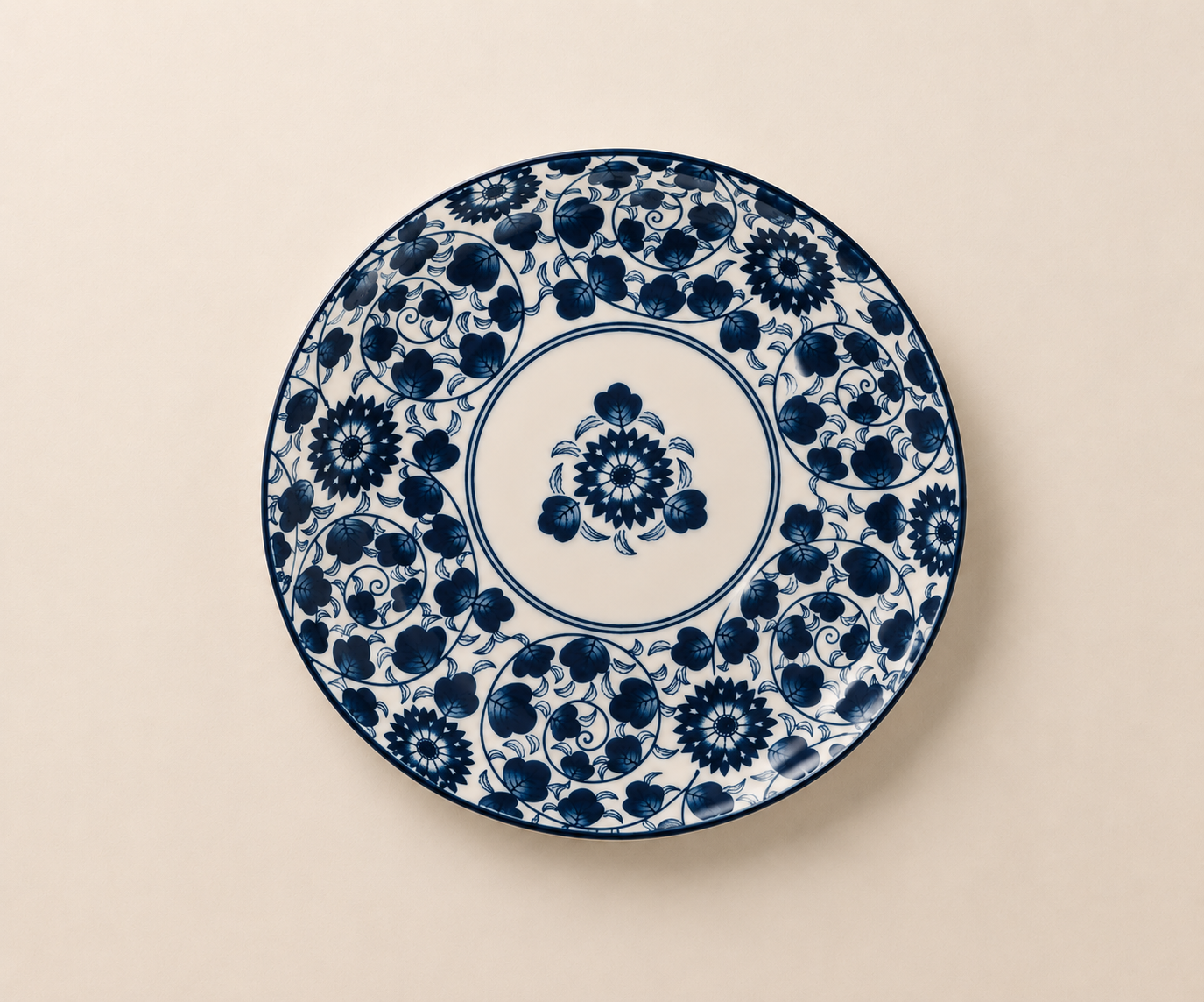 Plato Lotus Azul
