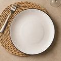 White Ceramic Creative Western Food Plate
