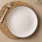 White Ceramic Creative Western Food Plate