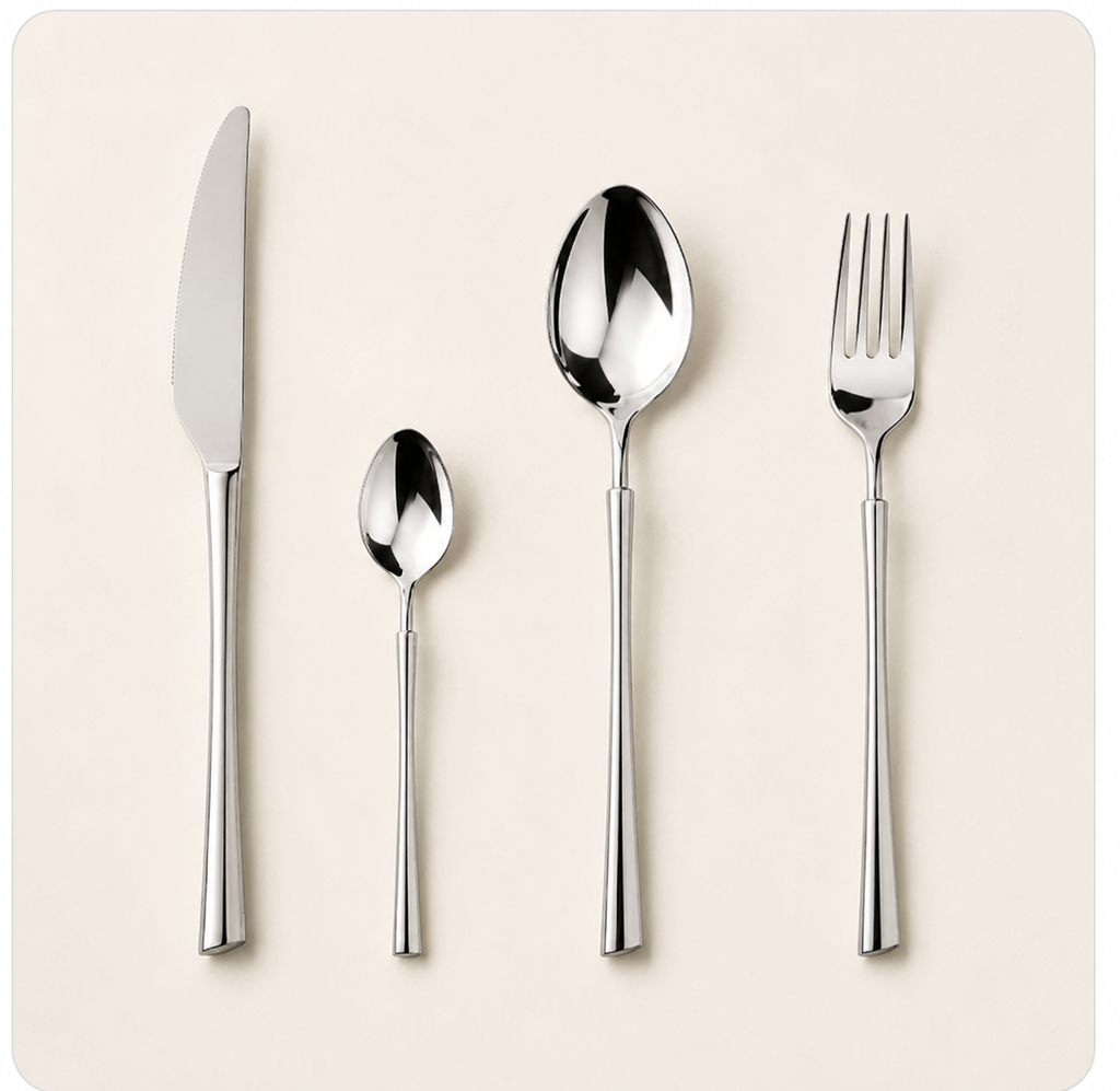 Set de Cubiertos Plateados  Elegance