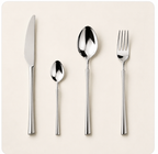 Set de Cubiertos Plateados  Elegance