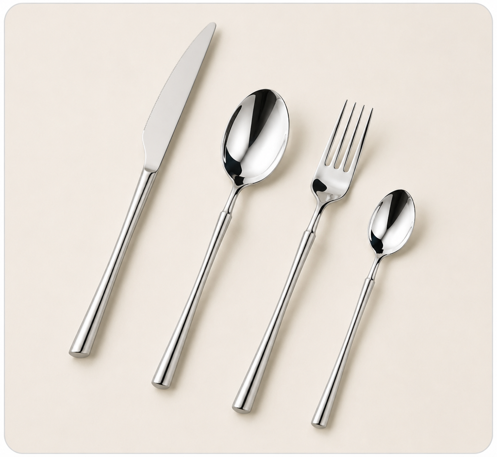 Set de Cubiertos Plateados  Elegance