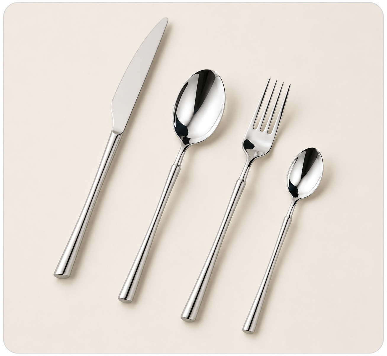 Set de Cubiertos Plateados  Elegance