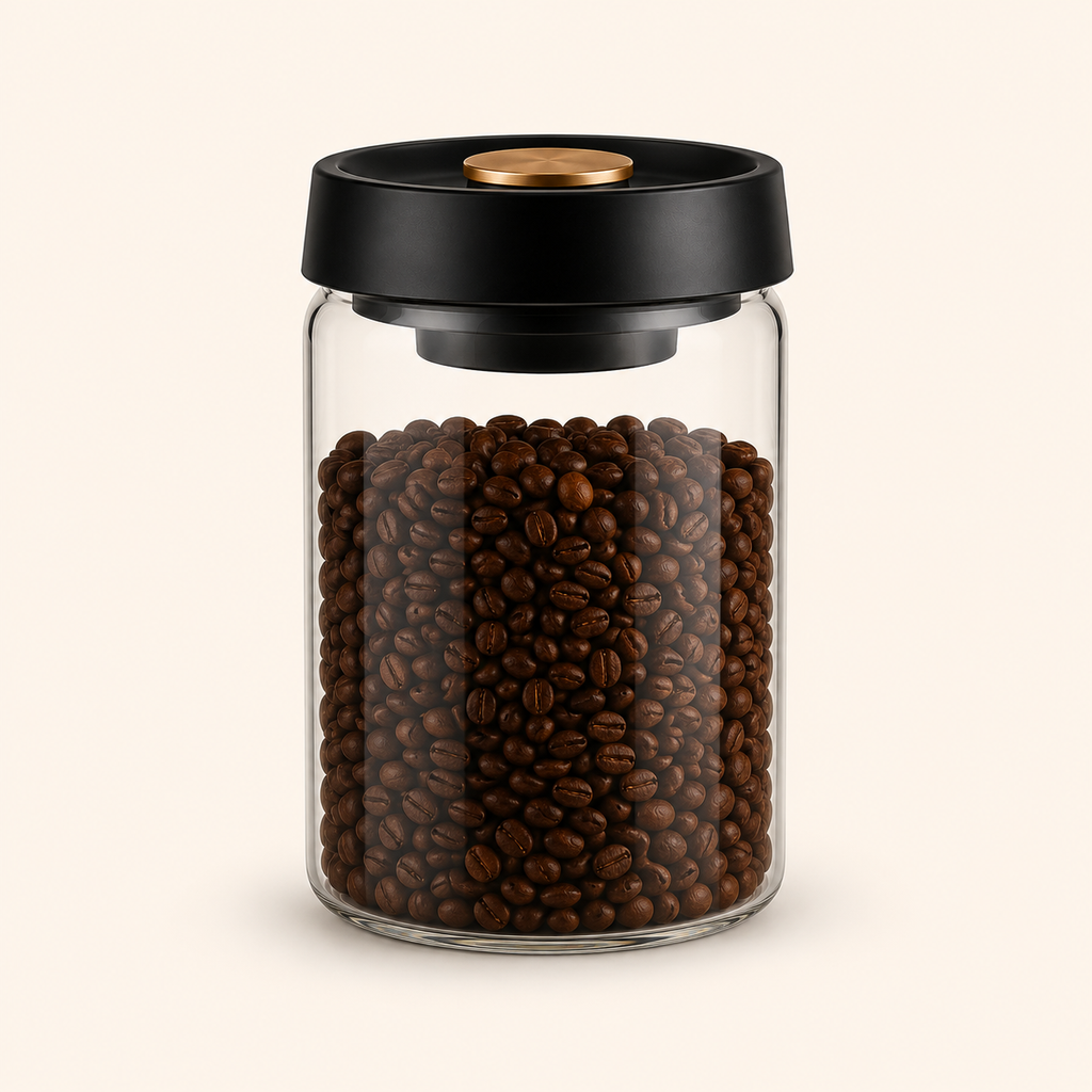 New Bean Coffee Storage Container Vacuum Seal Container Coffee Bean Storage Sealed Container KFSN001