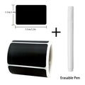 120Pcs/Roll 3 Styles Removable Blackboard Stickers With Erasable Pen Waterproof Chalkboard Labels 1.4*2.2in for Home & Kitchen