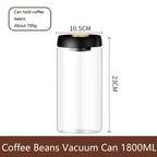 New Bean Coffee Storage Container Vacuum Seal Container Coffee Bean Storage Sealed Container KFSN001