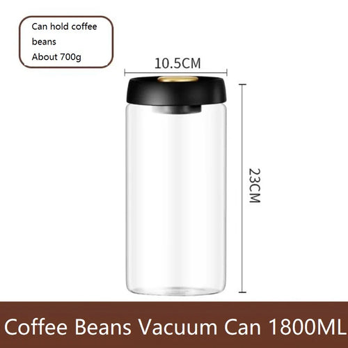New Bean Coffee Storage Container Vacuum Seal Container Coffee Bean Storage Sealed Container KFSN001