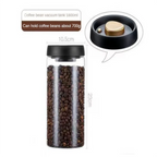 1pc Coffee Beans Vacuum Sealed Tank Household Glass Food Storage Tank For Moisture-proof Air Extraction Tea Storage TanK