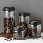 New Bean Coffee Storage Container Vacuum Seal Container Coffee Bean Storage Sealed Container KFSN001