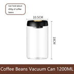 New Bean Coffee Storage Container Vacuum Seal Container Coffee Bean Storage Sealed Container KFSN001