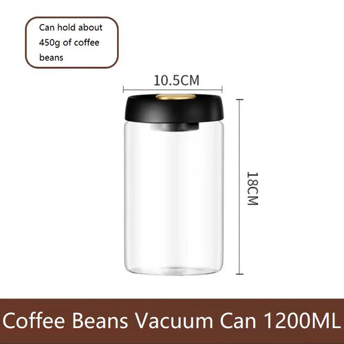 New Bean Coffee Storage Container Vacuum Seal Container Coffee Bean Storage Sealed Container KFSN001
