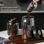 New Bean Coffee Storage Container Vacuum Seal Container Coffee Bean Storage Sealed Container KFSN001