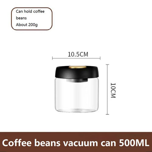 New Bean Coffee Storage Container Vacuum Seal Container Coffee Bean Storage Sealed Container KFSN001